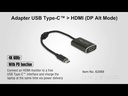 Delock Adapter 4K USB-C - Mini-DP/USB-C  mit PD