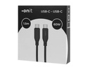onit USB 2.0-Kabel USB C - USB C 1.5 m, Schwarz