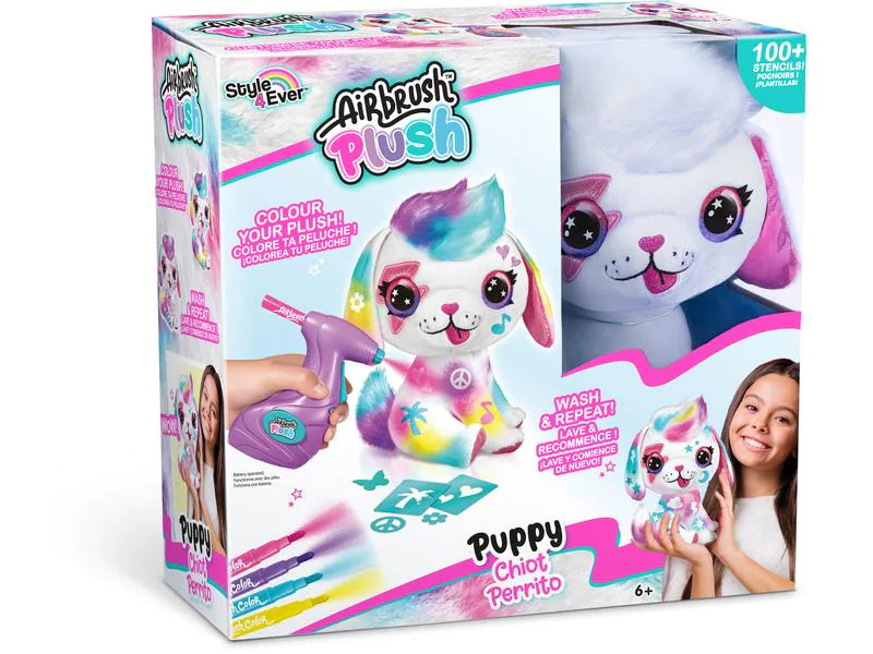 Diverse Airbrush Plüsch Hund
