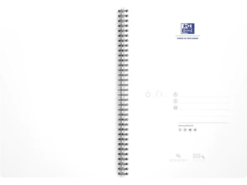 Oxford Notizbuch A4, liniert, Schwarz