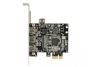 Delock PCI-Express-Karte 3x FW B extern + 1x intern FW A