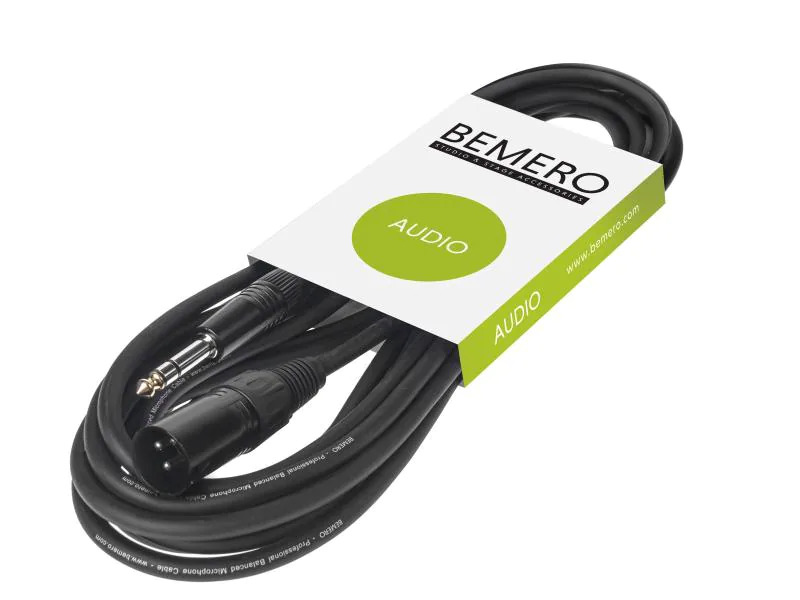 Bemero XLR-Kabel XLRm - 6.3 Klinken Kabel 6 m symmetrisch