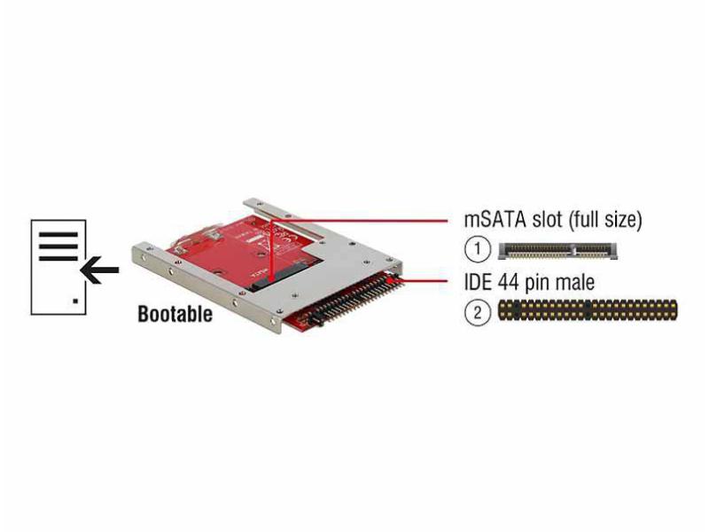 Delock Konverter 62495 IDE - mSATA