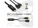 Club 3D HDMI 2.0 zu DP 1.2 4K60Hz HDMI - DisplayPort, 0.25 m