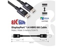 Club 3D Kabel DisplayPort 1.4 - DisplayPort 1.4 HBR3 8K, 3 m