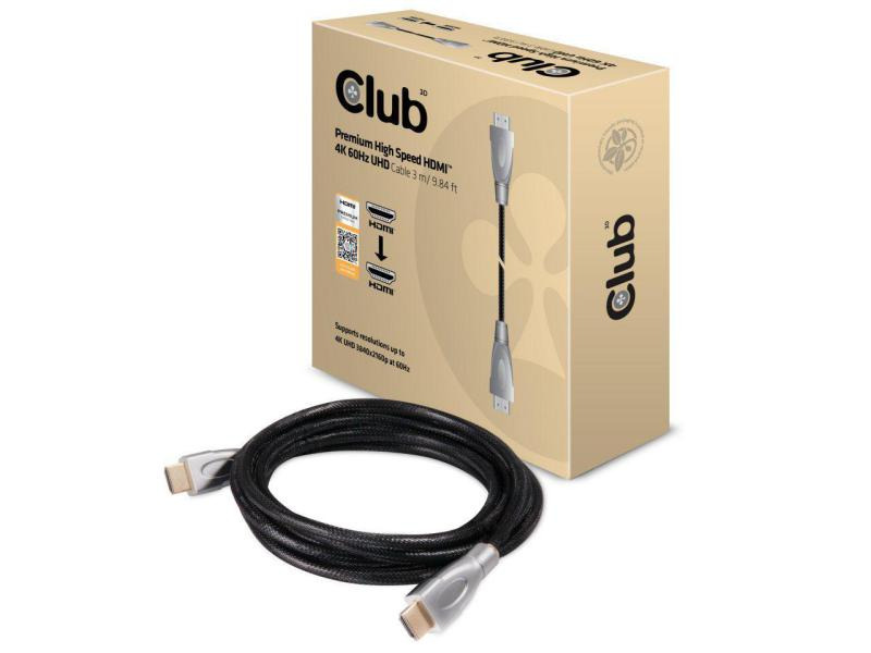 Club 3D Kabel HDMI 2.0 - HDMI  Premium, 3 m