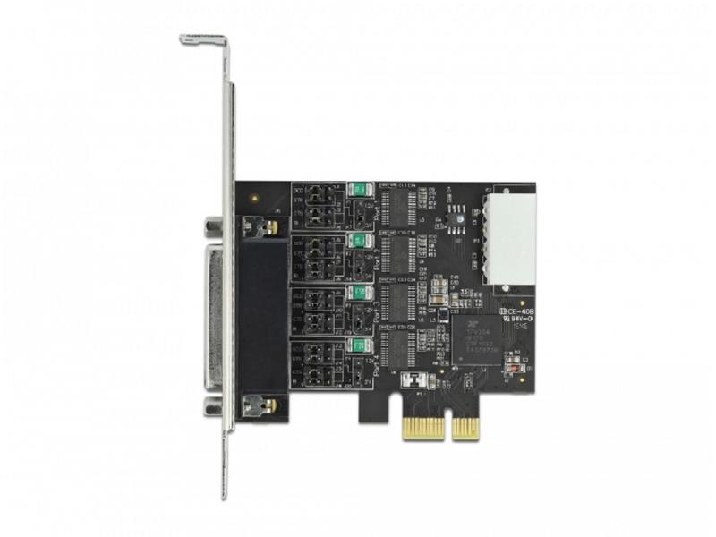 Delock PCI-Express-Karte 89895 4x RS-232 mit Spannungsversorgung