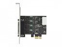 Delock PCI-Express-Karte 89895 4x RS-232 mit Spannungsversorgung