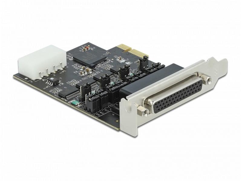 Delock PCI-Express-Karte 89895 4x RS-232 mit Spannungsversorgung