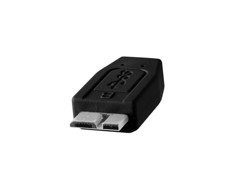 Tether Tools Kabel TetherPro USB-C zu 3.0 Micro-B, 4.6 m Schwarz