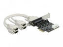 Delock PCI-Express-Karte 89895 4x RS-232 mit Spannungsversorgung