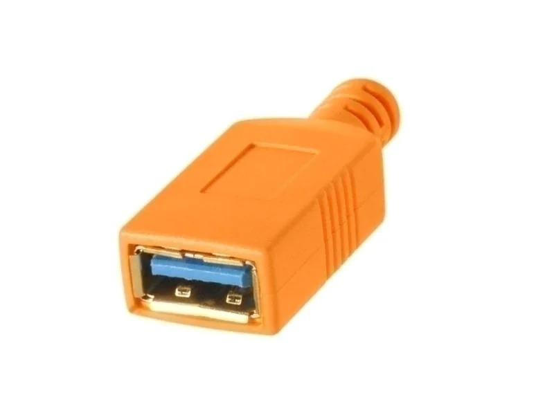 Tether Tools Kabel TetherPro USB-C zu USB-A Female, 4.6m Orange
