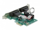 Delock PCI-Express-Karte 90007 2x Seriell / RS-232