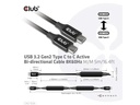 Club 3D Kabel USB Type-C - USB Type-C, 5 m, 8K60Hz