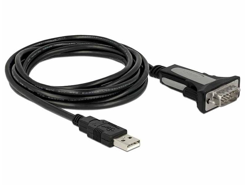 Delock Serial-Adapter USB-A zu RS-232 DB9, 4m