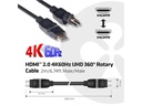 Club 3D Kabel drehbare Stecker