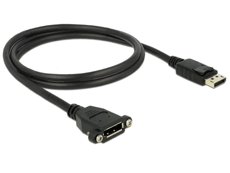 Delock DisplayPort Verlängerungskabel, zum Einbau, 1 m