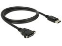 Delock DisplayPort Verlängerungskabel, zum Einbau, 1 m