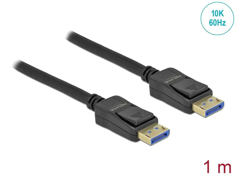 Delock Kabel 10K 60Hz, 54Gbps DisplayPort - DisplayPort, 1 m