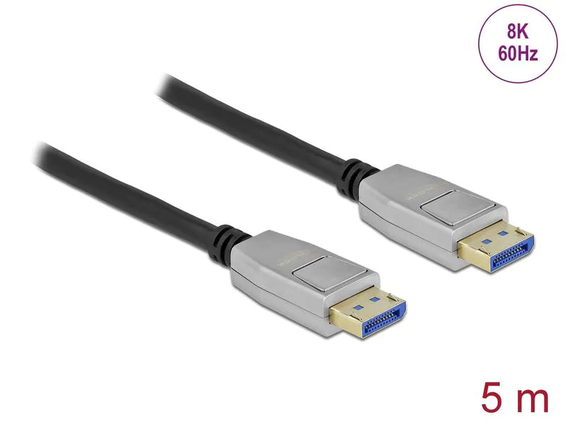 Delock Kabel 8K 60Hz, 54Gbps DisplayPort - DisplayPort, 5 m