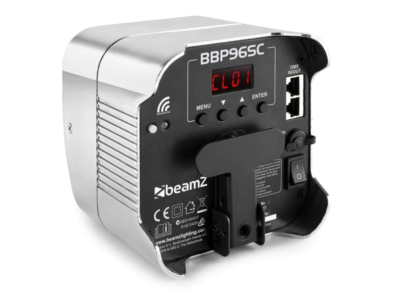 BeamZ Bodenstrahler BBP96SC Uplight Par Chrom