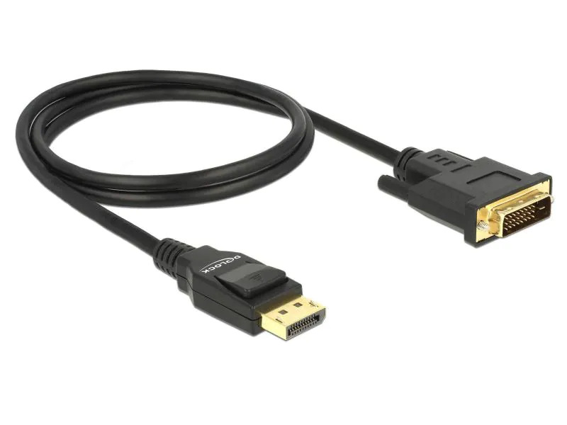 Delock Kabel DisplayPort - DVI-D, 1m 4K/30Hz, passiv