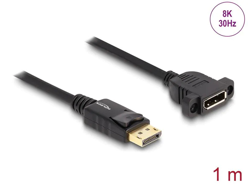 Delock Kabel 8K 30Hz DisplayPort - DisplayPort, 1 m