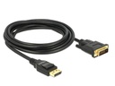 Delock Kabel DisplayPort - DVI-D, 3m 4K/30Hz, passiv