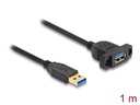 Delock USB 3.0-Einbaukabel USB A - USB A 1 m