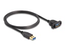 Delock USB 3.0-Einbaukabel USB A - USB A 1 m