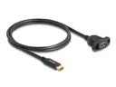 Delock USB 3.0-Einbaukabel USB C - USB A 1 m