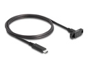 Delock USB 3.0-Einbaukabel USB C - USB C 1 m