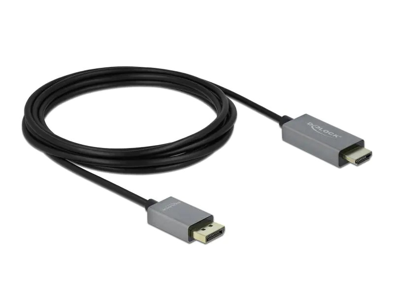 Delock Kabel DisplayPort 1.4 - HDMI, 4K 60Hz, HDR 3m