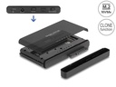Delock Konverter USB-C für 1x M.2 NVMe SSD +1x SATA SSD/HDD