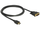 Delock Kabel HDMI - DVI, 1 m, bidirektional