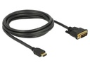 Delock Kabel HDMI - DVI, 2 m, bidirektional