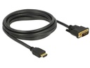 Delock Kabel HDMI - DVI, 3 m, bidirektional