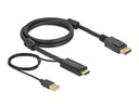 Delock Kabel HDMI – Displayport, 4K/30Hz, 1m