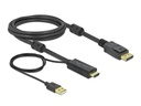 Delock Kabel HDMI – Displayport, 4K/30Hz, 2m