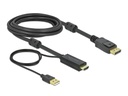Delock Kabel HDMI – Displayport, 4K/30Hz, 3m