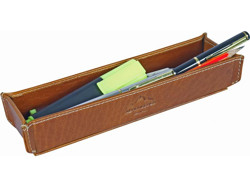 Alpenleder Stiftehalter Zenta Braun