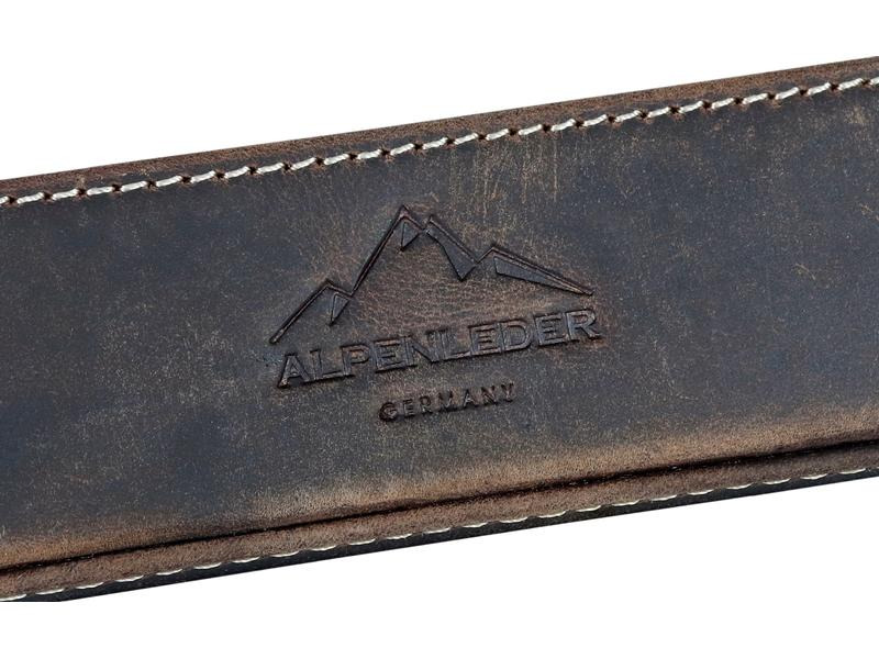 Alpenleder Stiftehalter Zenta Dunkelbraun