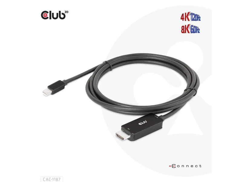 Club 3D Kabel CAC-1187 Mini-DisplayPort - HDMI, 1.8 m