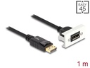 Delock Easy 45 DisplayPort 8K 30 Hz Modul mit Kabelpeitsche