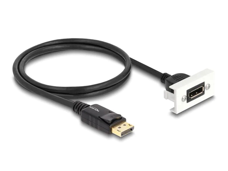 Delock Easy 45 DisplayPort 8K 30 Hz Modul mit Kabelpeitsche