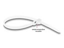 Delock Kabelbinder Weiss 200 mm x 4.8 mm, 100 Stück