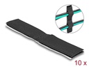Delock Klettkabelbinder Schwarz 110 mm x 20 mm, 10 Stück