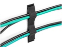 Delock Klettkabelbinder Schwarz 110 mm x 20 mm, 10 Stück
