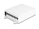 Delock LWL Verteilerbox 8 Port, Weiss