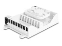 Delock LWL Verteilerbox 8 Port, Weiss